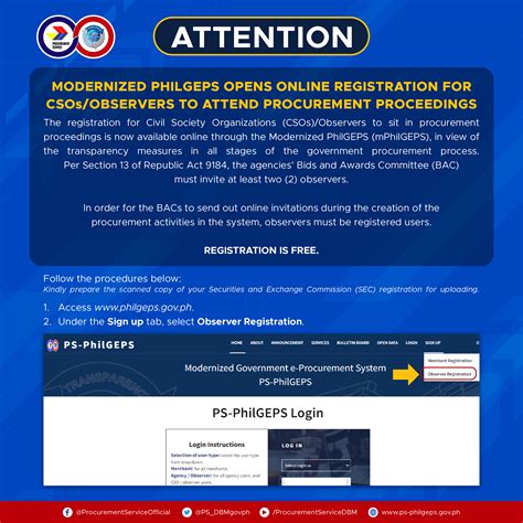 modernized philgeps login|PhilGEPS Demo .
